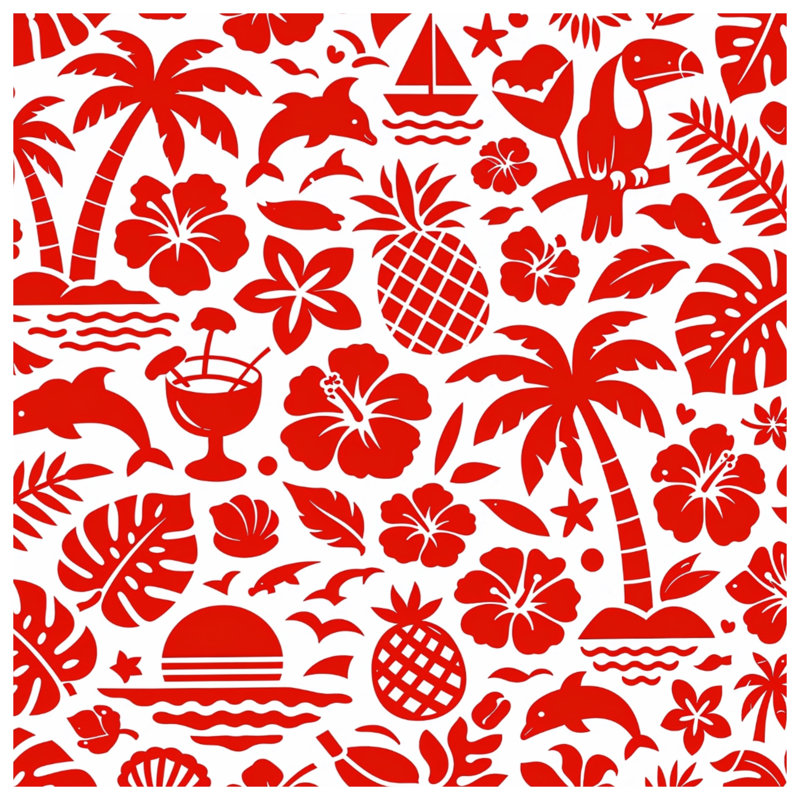 Couvre-lit matelassé Tropical Beach, Double