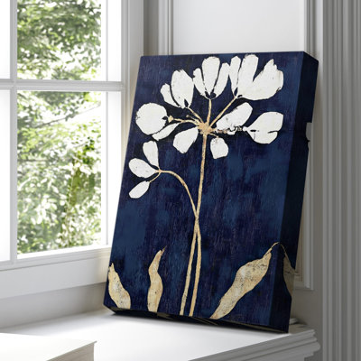 Toile tendue à motif floral CLXI - prête à être accrochée