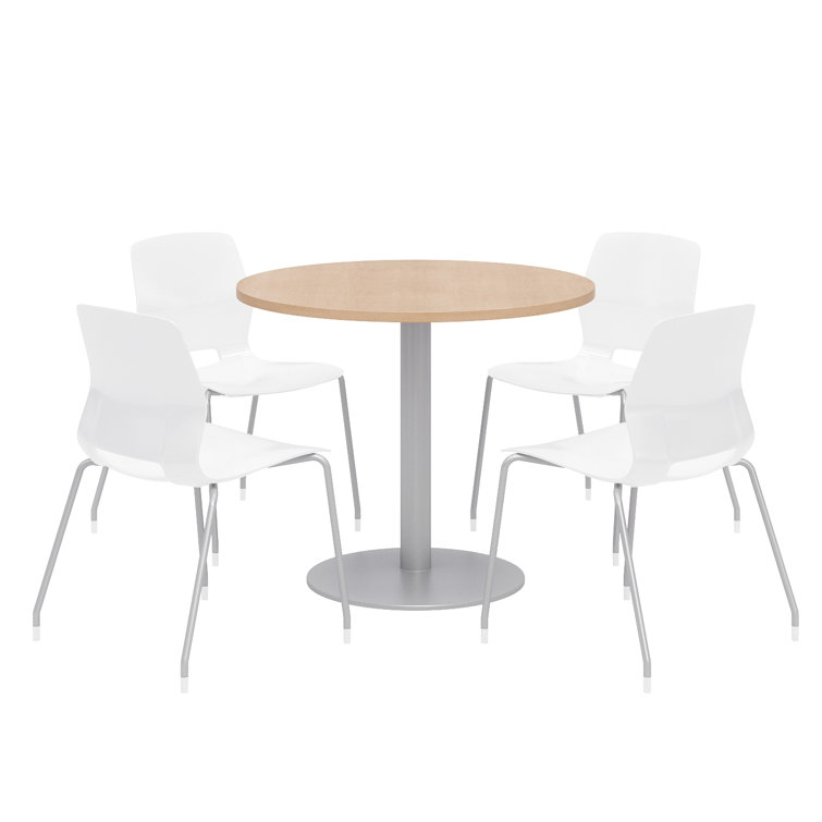 36" L Round Breakroom Table and Chair Set