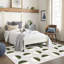 Tapis lavable en jacquard demi-cercle Modern-461902775