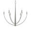 Lustre en nickel brossé à six lumières Jheni-127380295-130774069