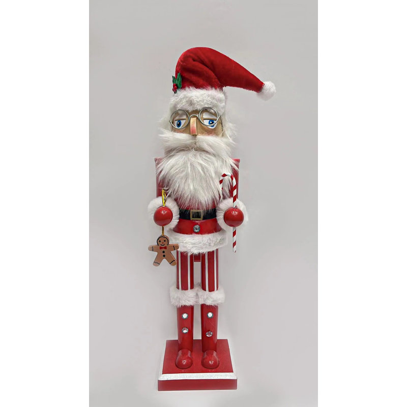  Casse-noisette festif en bois Santa F07M6-6