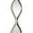 Slim Stacked Chain 5 Layer Wall Mirror with Tear Drop Pattern and Foil Detailing-1252497377