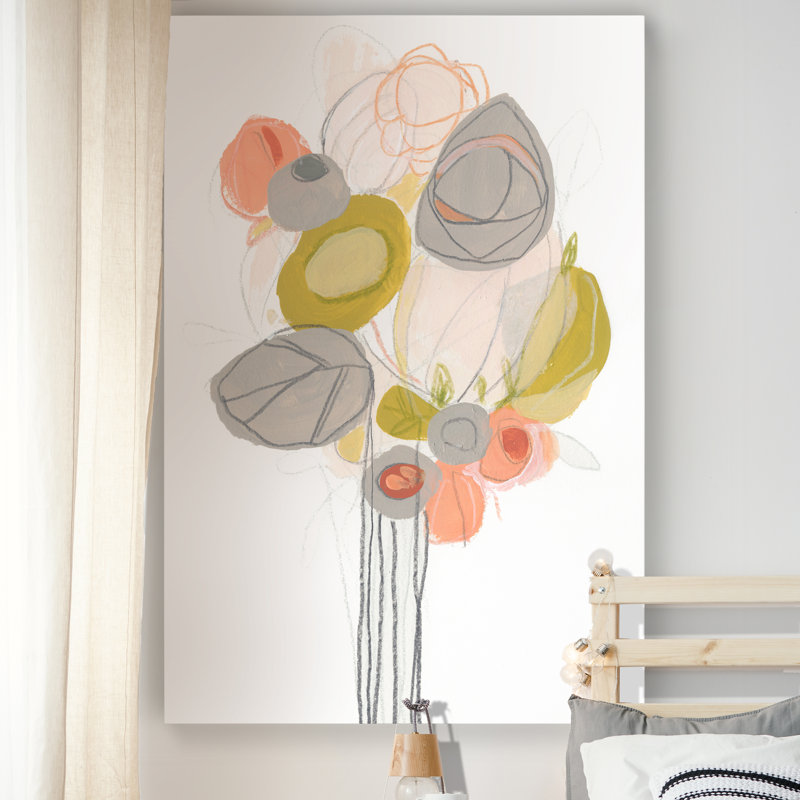 «Wildflower Contour II», reproduction sur toile, H 20 po x l 16 po x P 1 po, Toile tendue