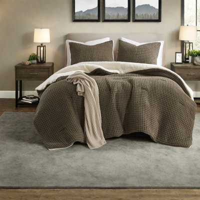 Ensembles de literie pour lit simple confortable, gaufres en chenille de polyester, confort moderne