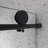 6076 Matte Black Shower Door, With 70mm 304 Stainless Steel Pulleys, Soft Closing, Nano Cleaning, Tempered Glass, Bathroom Door Option 6076, Adjustable , Easy Ornament