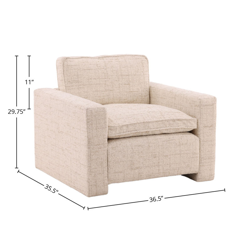 Jax Polyester Occasional Chair, Sonoma Fog