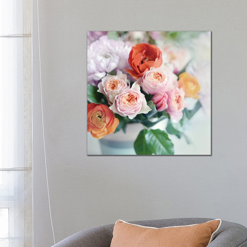Fresh Bouquet by Sarah Gardner - Print on Canvas, Wrapped Canvas, 66.04 cm H x 66.04 cm W x 3.175 cm D