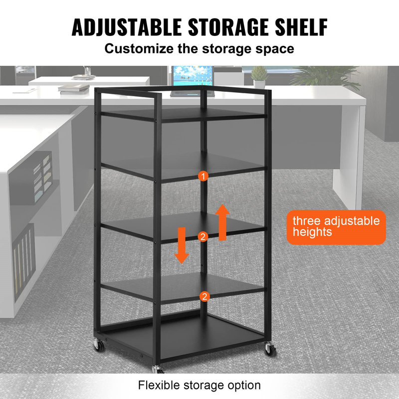 40.2'' H x 20.5'' W Printer Stand with Wheels
