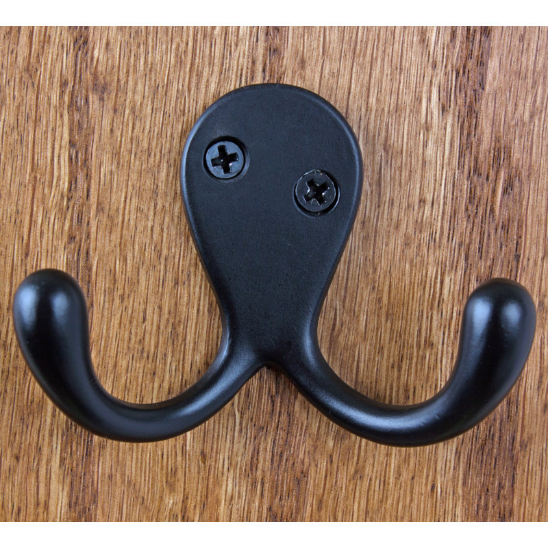 Metal Wall Hook, Matte Black