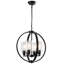 Lustre de style campagnard à 4 lumières à intensité variable-2120175184