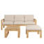 Ensemble de canapé modulaire d'extérieur 3 pièces