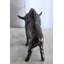 Statue de table détaillée en aluminium 16 po x 7 po x H 11 po Buffalo Bison