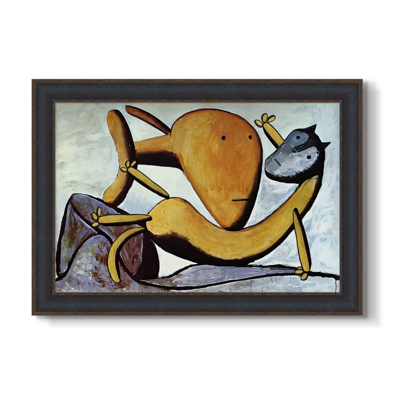 Chat et gros poisson, v. 1931 - Pablo Picasso - Toile encadrée sur mesure, 16x22 INNER SIZE, Framed Canvas