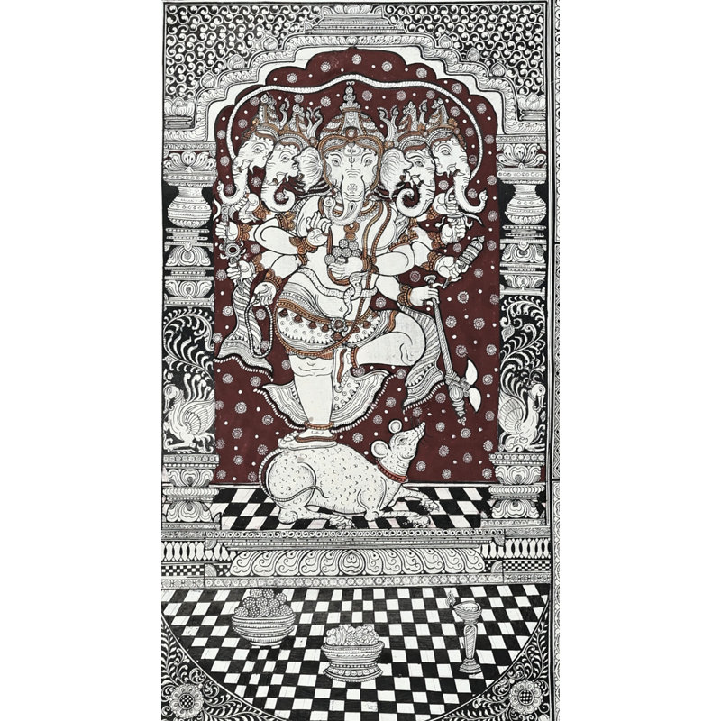 Aspects de Ganesha | Aquarelle sur Patti