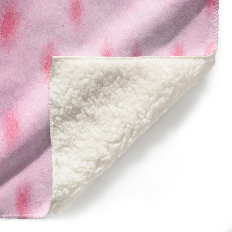 Hand Woven Throw Blanket, 51" x 60", Pink