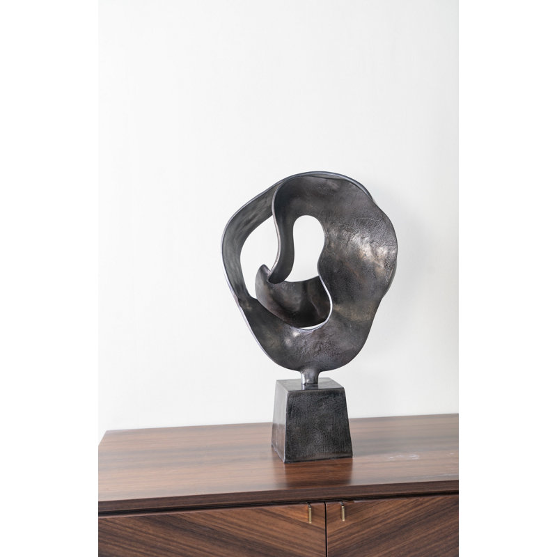 Markovich Abstract Figurines & Sculptures, Smoke Black, 28.3'' H X 5.9'' W X 12.6'' D