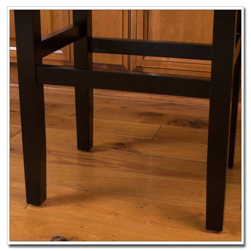 Tabouret de bar 30 po en cuir reconstitué sans dossier, Brun