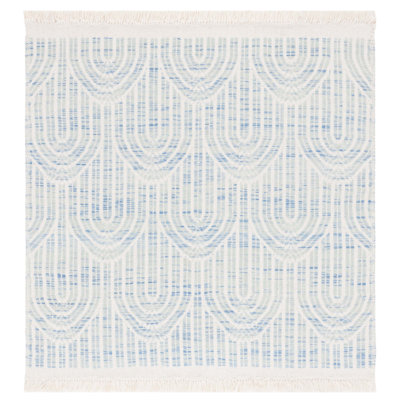 Klevis Hand Woven Wool Striped Rug