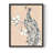 Peacock in Gold I Framed Print - Solid Wood-346888696-346888703