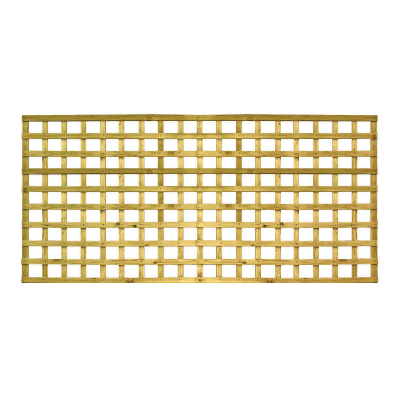 Buchhi 183cm W Wood Lattice Panel Trellis, 90cm H x 183cm W x 20cm D