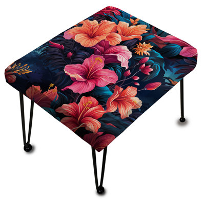 Starlit Paradise Tropical - Repose-pieds rectangulaire tropical