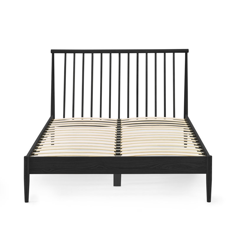 Oak Spindle Bed, Double (4'6), Black