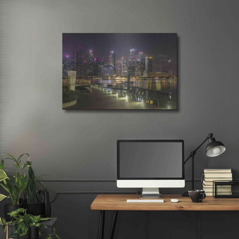 "Singapour 2" par AKG, H 24 po x l 36 po