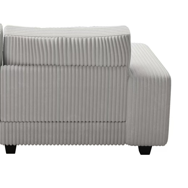 Godfrey Modular Combination Double Sofa,Cream Style, Beige