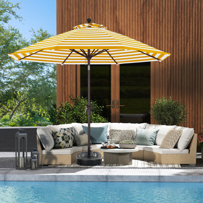 Parasol de patio en oléfine 9 pi 9 pi