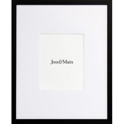 Naya Wood Beveled Picture Frame with Mat