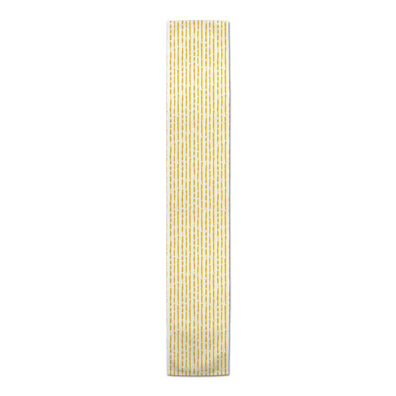 Chemin de table Conswella, P 16 po x L 72 po, Jaune
