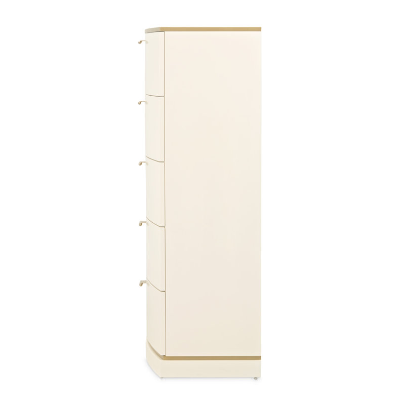 La Terrazza 5-Drawer Chest - Creamy Pearl