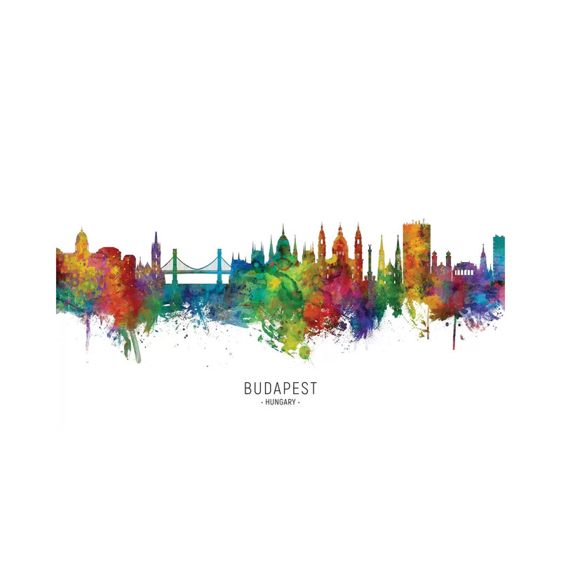 «Budapest» par Michael Tompsett, impression sur toile tendue, H 8 po x l 12 po x P 0,75 po