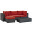 Ensemble modulaire d'extérieur Modway Sojour Wicker Ratta-38631779