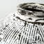 Vase de table en porcelaine blanc intérieur / extérieur 20 po