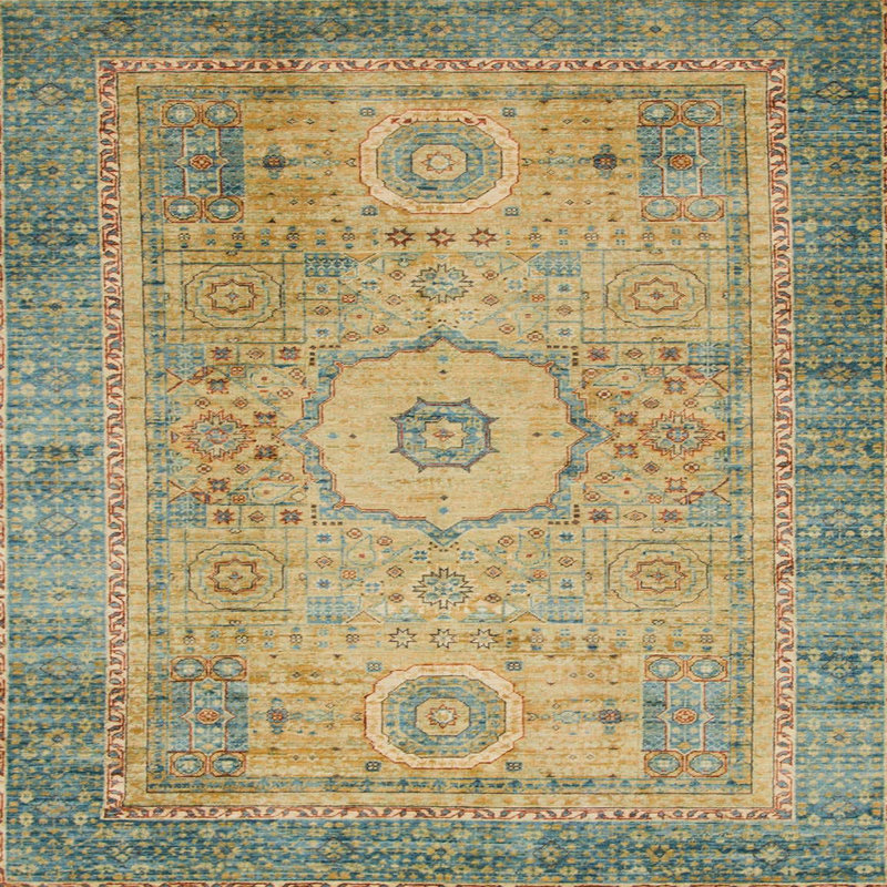 Abstract Indoor Rug, Square 6'