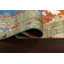 Tapis oriental contemporain abstrait à motif végétal noué à la main 6 x 9