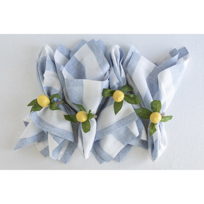 Cabana Stripe - 100% Pure Linen Dinner Napkins