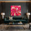 Aquarelle abstraite 20, art mural sur toile rose-120506239