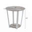 Table de bout contemporaine contemporaine avec tablette, table basse, table basse ronde, table basse moderne