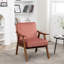 Chaise de style Mid-Century moderne avec structure en bois massif