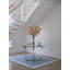 Peach Blossoms in Tapered Glass Vase