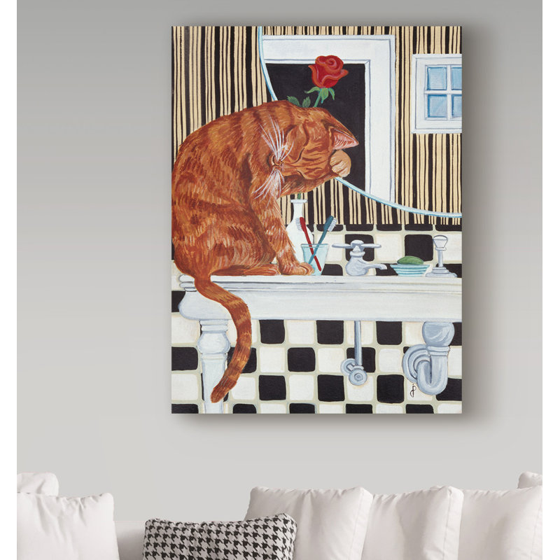 Jondra «Wash Up», reproduction de peinture acrylique sur toile tendue, H 19 po x l 14 po x P 2 po