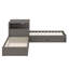 Lit plateforme multifonctionnel en L avec bureau et lit gigogne-1539217021