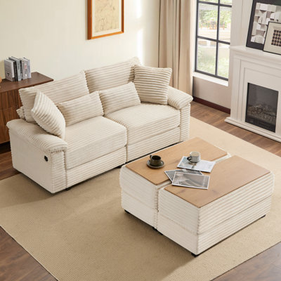 Canapé modulaire rembourré Corduroy