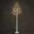 CAPHAUS Full White Pre-lit Birch Tree w/ LED Lights, Light Up Tree, Full Artificial White Twig Tree w/ Warm White Lights for Festival Decoration Indoor, Multiple Sizes-1205680227