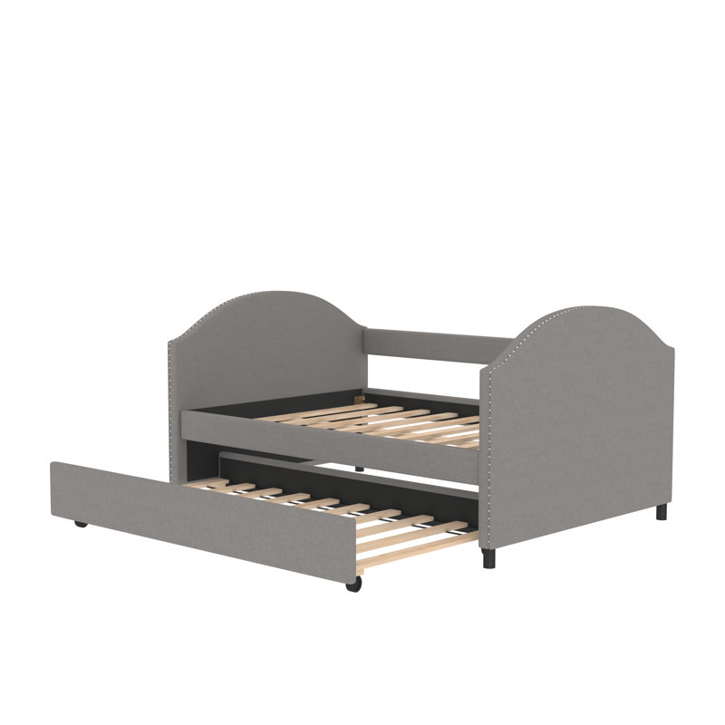 Lit de jour avec couchette Mirash, gris