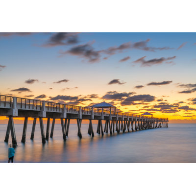 Juno Beach Pier - Wrapped Canvas Print