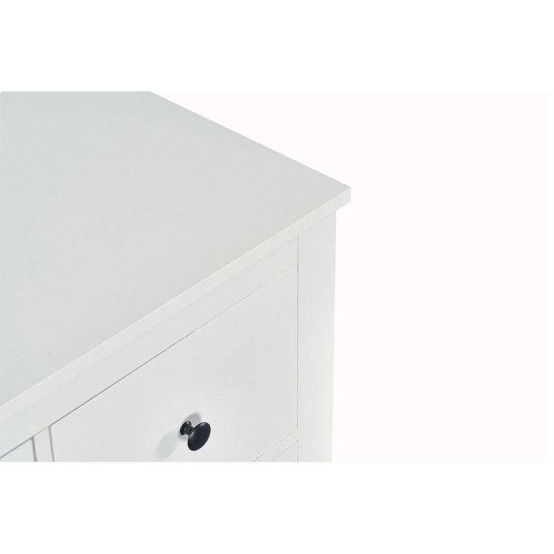 Commode 10 tiroirs pour chambre à coucher, Blanc